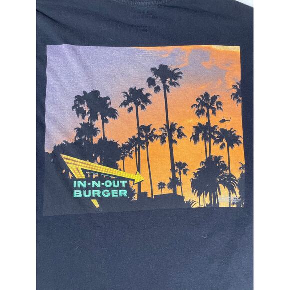 In-N-Out Burger California Sunset Tee Black Size M - Picture 6 of 7